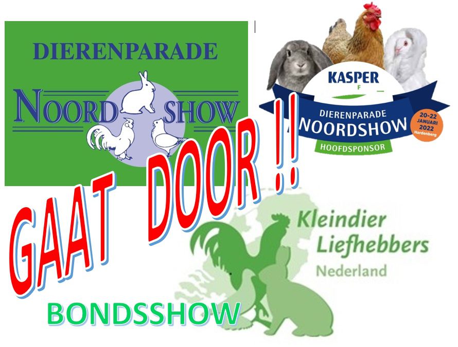 KLN BONDSSHOW BIJ DIERENPARADE NOORDSHOW GAAT GEWOON DOOR!